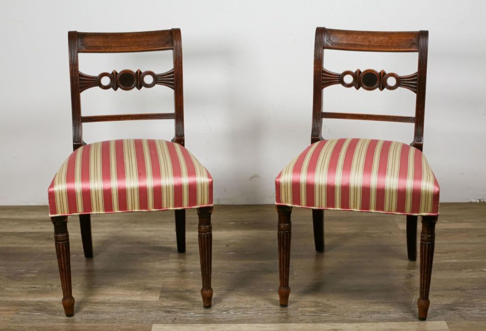 Lot 308: Pair of Louis XVI Style Side Chairs