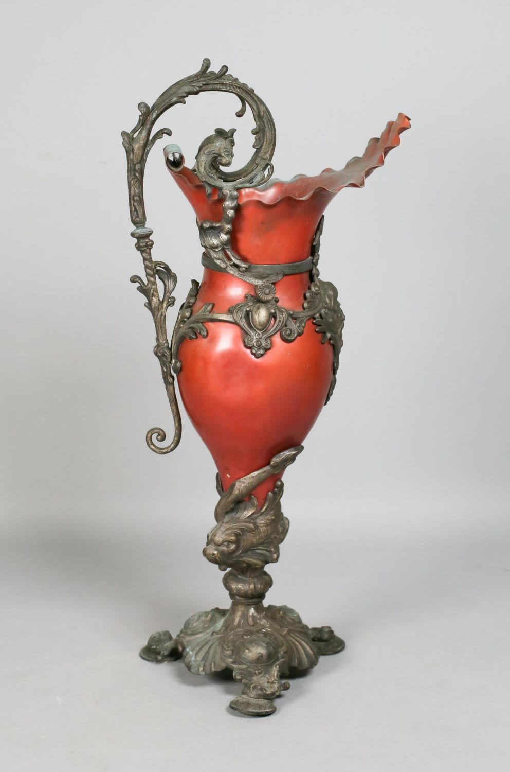 Lot 419: Victorian Ewer with Allegorical Bronze Mounts