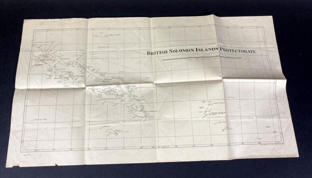 Lot 164: 1932 Map of British Solomon Islands