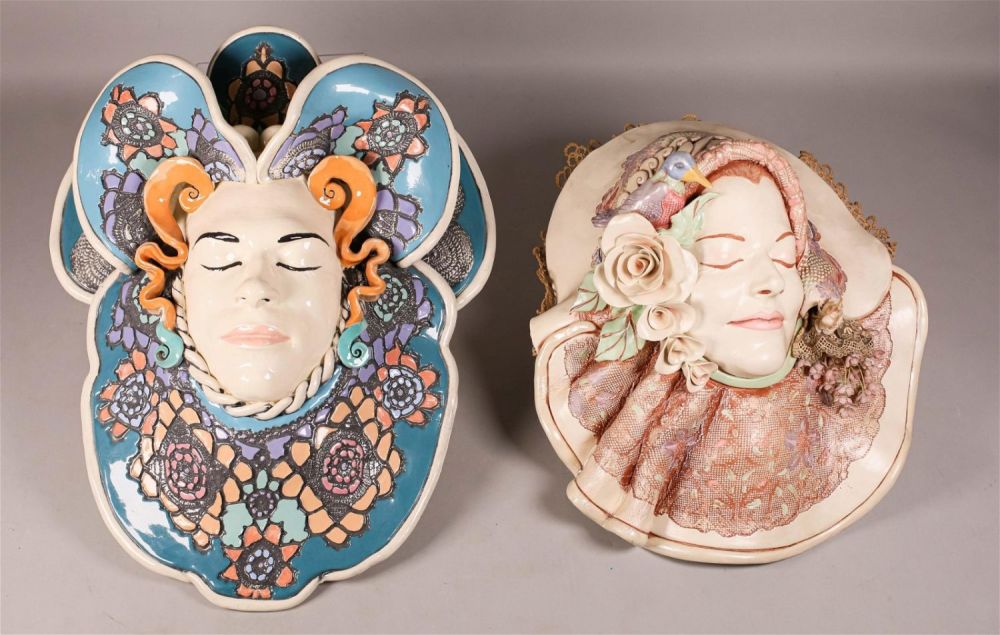 Lot 158: 2 Jillian Barber Masks