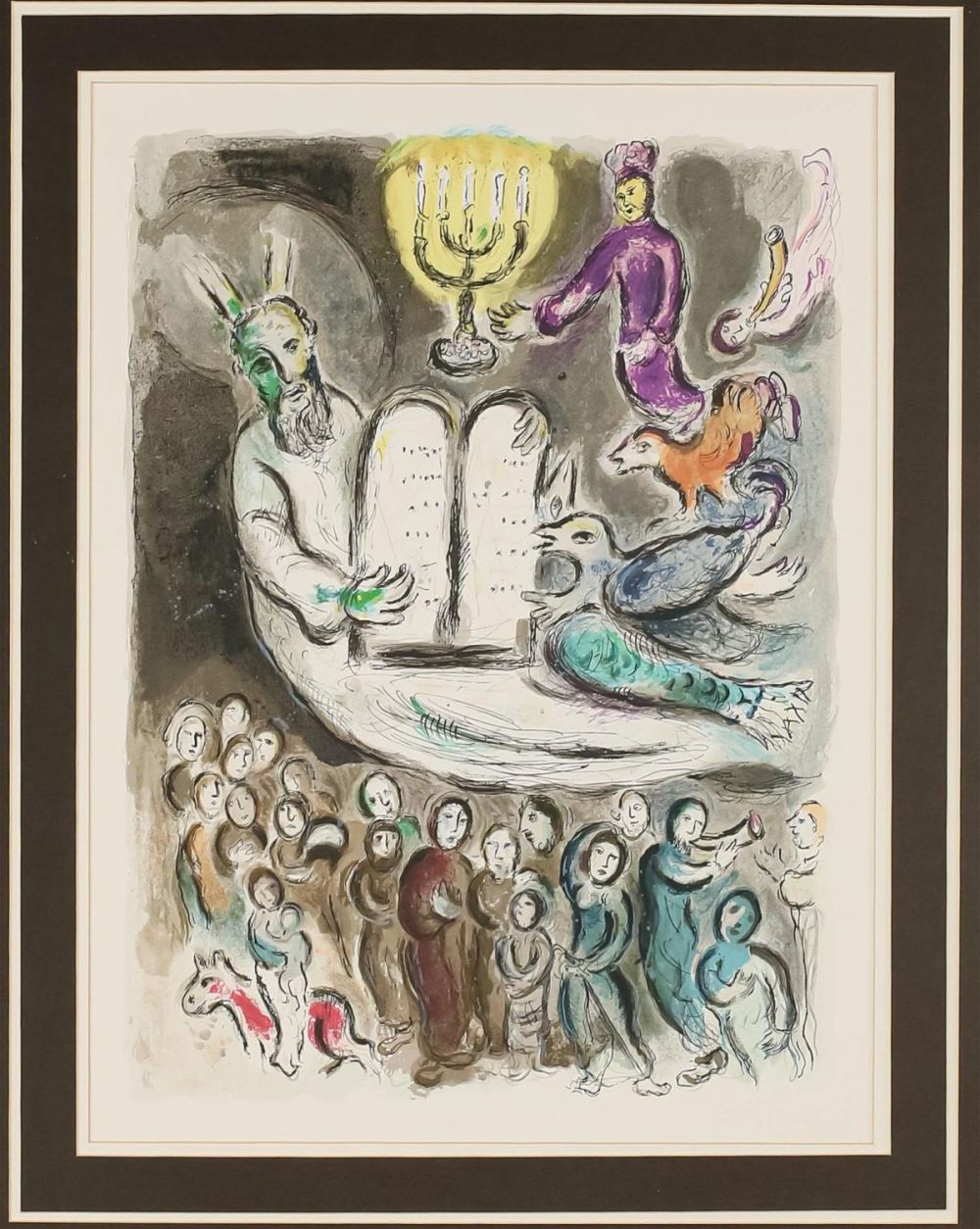 Lot 181: After Marc Chagall Lithograph, Exodus