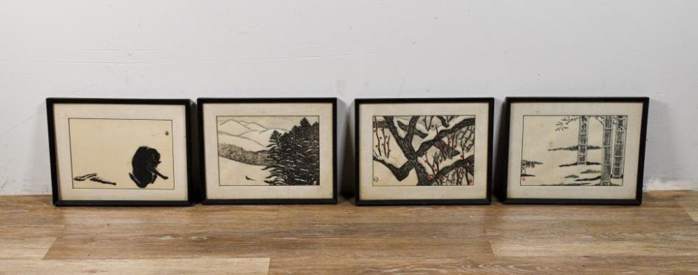 Lot 186: 4 Aoyama Masaji Woodblock Prints