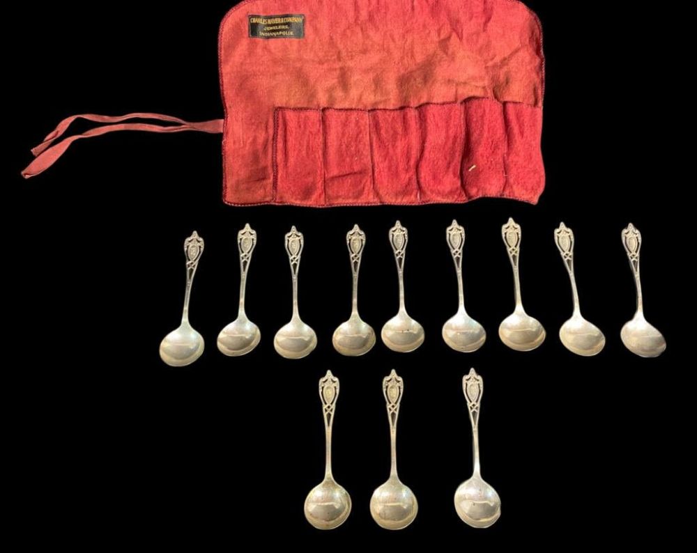 Lot 230: Set of 12 Rogers Lunt & Bowlen Sterling Spoons