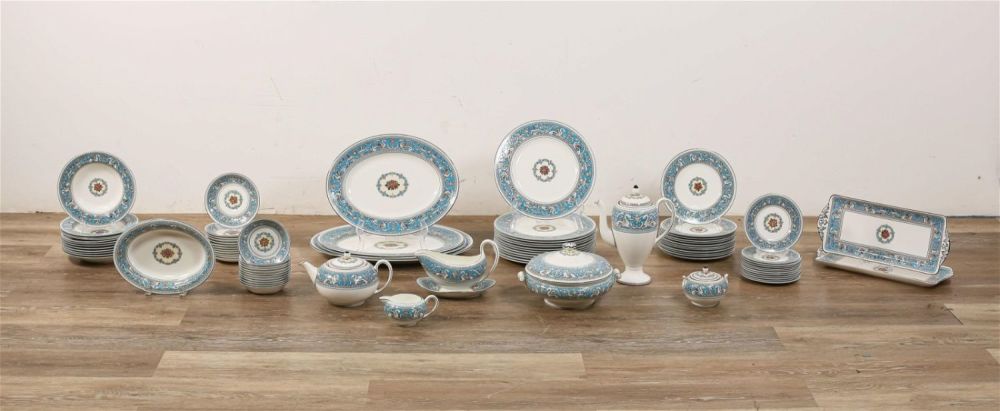 Lot 266: 84 Pieces of Wedgwood Florentine China
