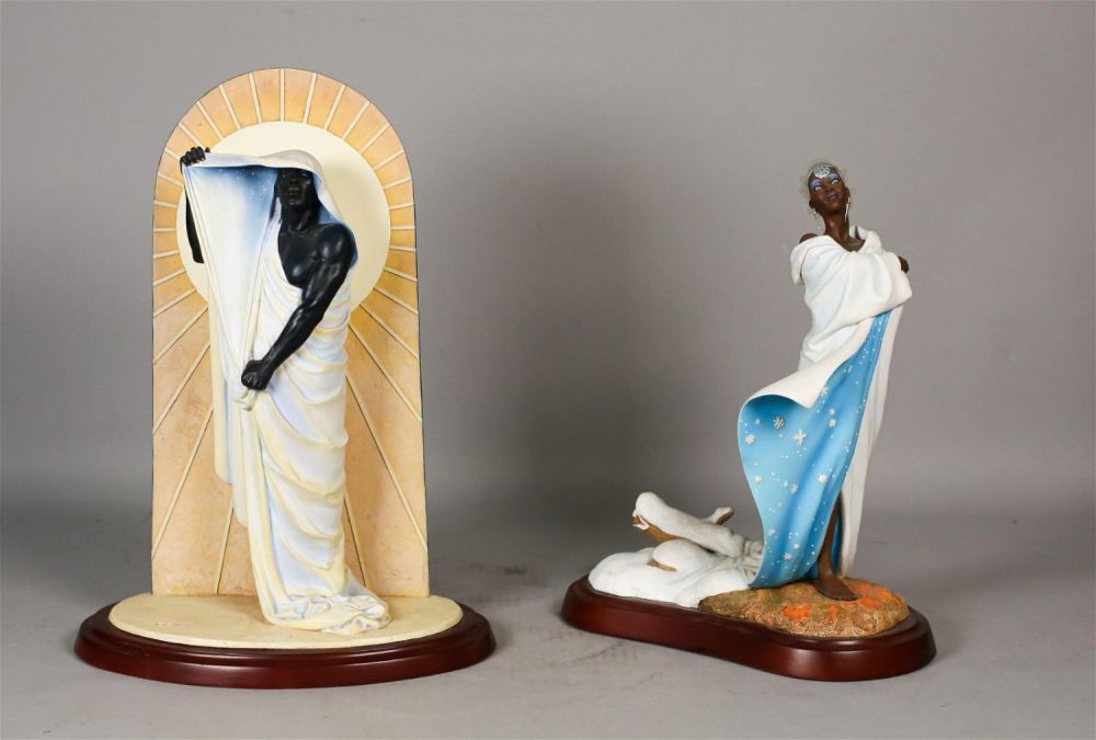 Lot 268: 2 Thomas Blackshear Ebony Visions Figures