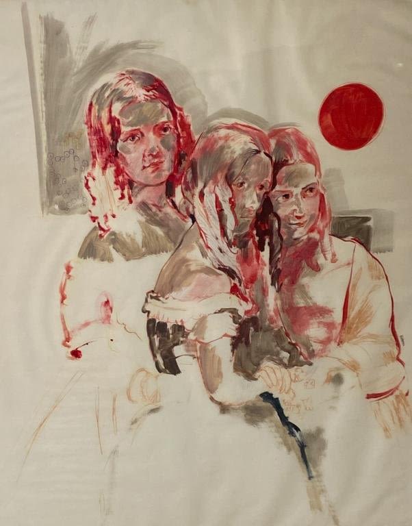 Lot 282: Elinore M Korow Mixed Media on Fabric
