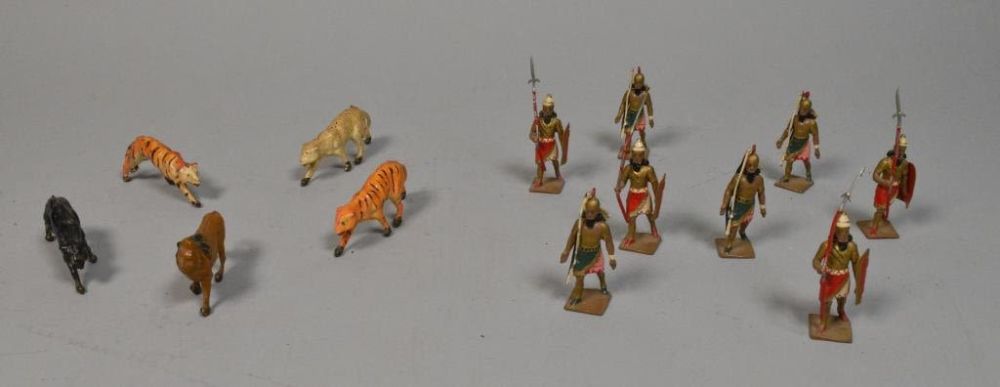 Lot 305: England Lead Animals and France Lead Soldiers