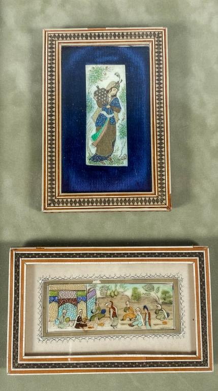 Lot 337: 2 Iranian Persian Miniatures H. Ali Sajjadi