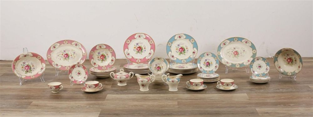 Lot 345: 53 Piece Myott Son & Co Porcelain