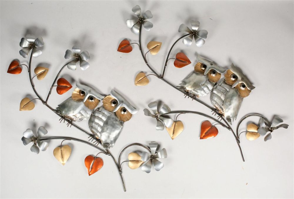 Lot 395: 2 Metal Wall Sculptures