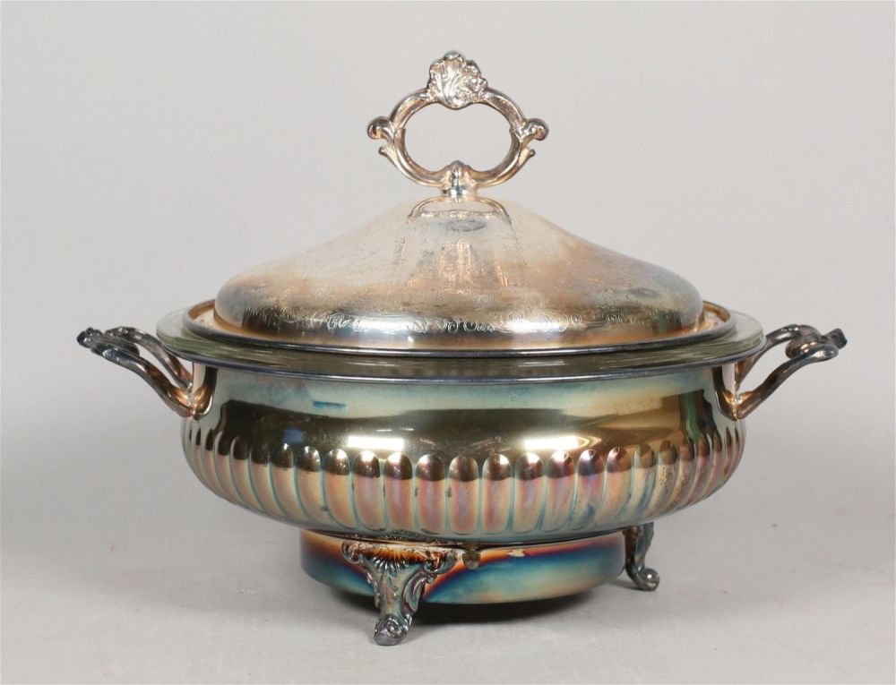 Lot 403: Eton Silver Plate Electric Chafing Dish