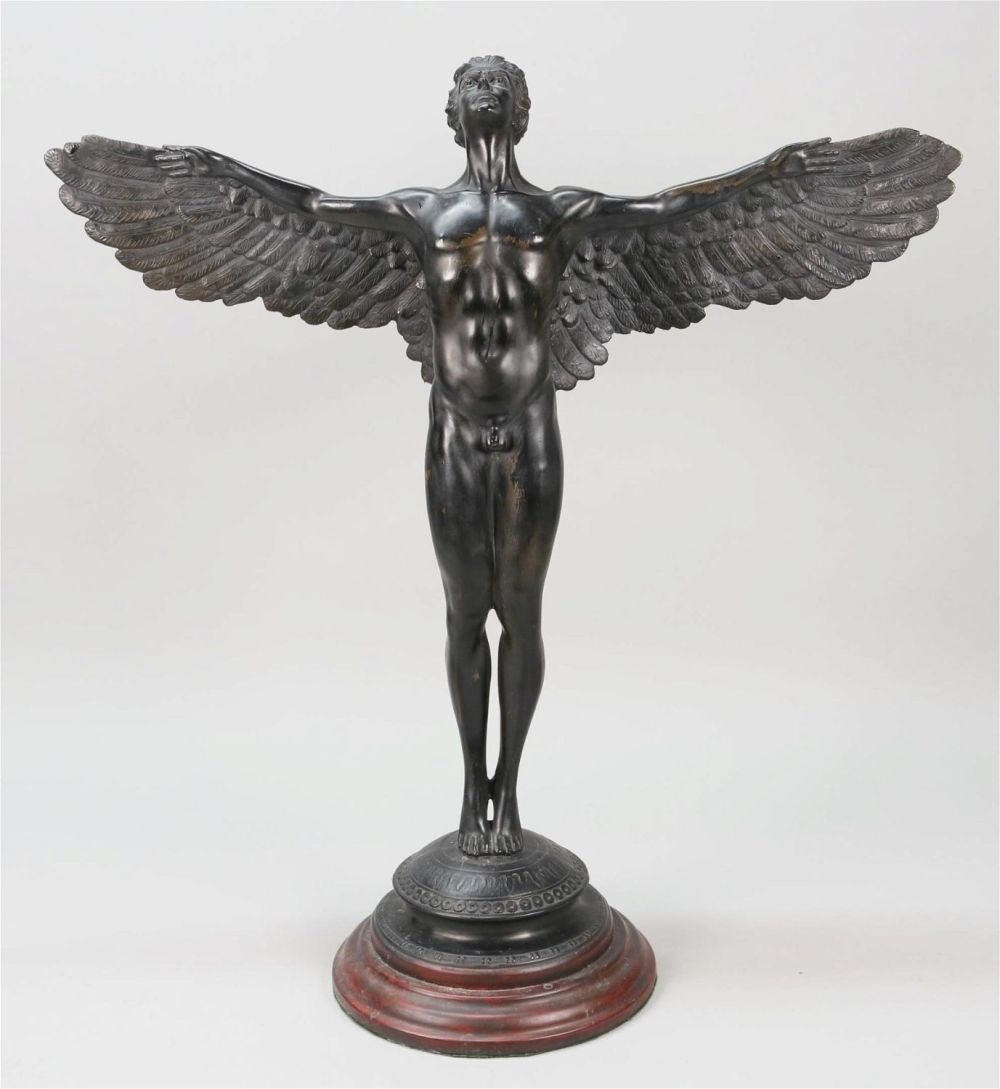 Lot 157: After Adolph Weinman Icarus Painted Bronze