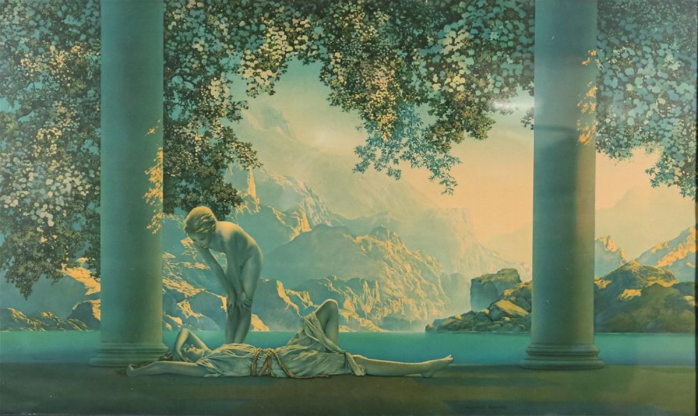 Lot 193: Maxfield Parrish "Daybreak" Lithograph