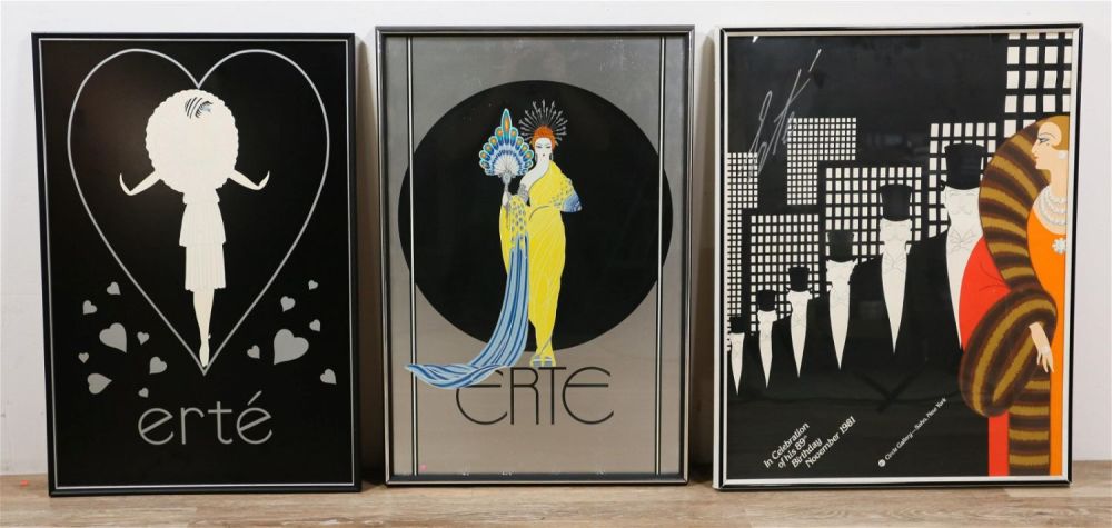 Lot 217: 3 Erte Posters