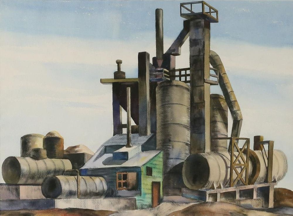 Lot 264: Louis Wolchonok Watercolor on Paper