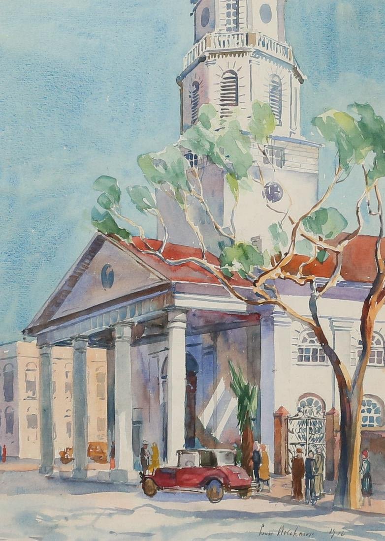 Lot 266: Louis Wolchonok Watercolor on Paper