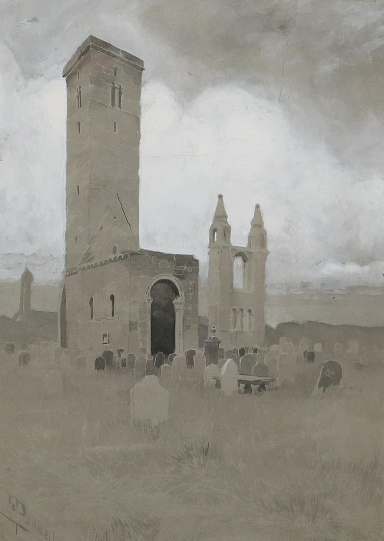 Lot 269: Joseph Pennell Watercolor and Gouache on Paper
