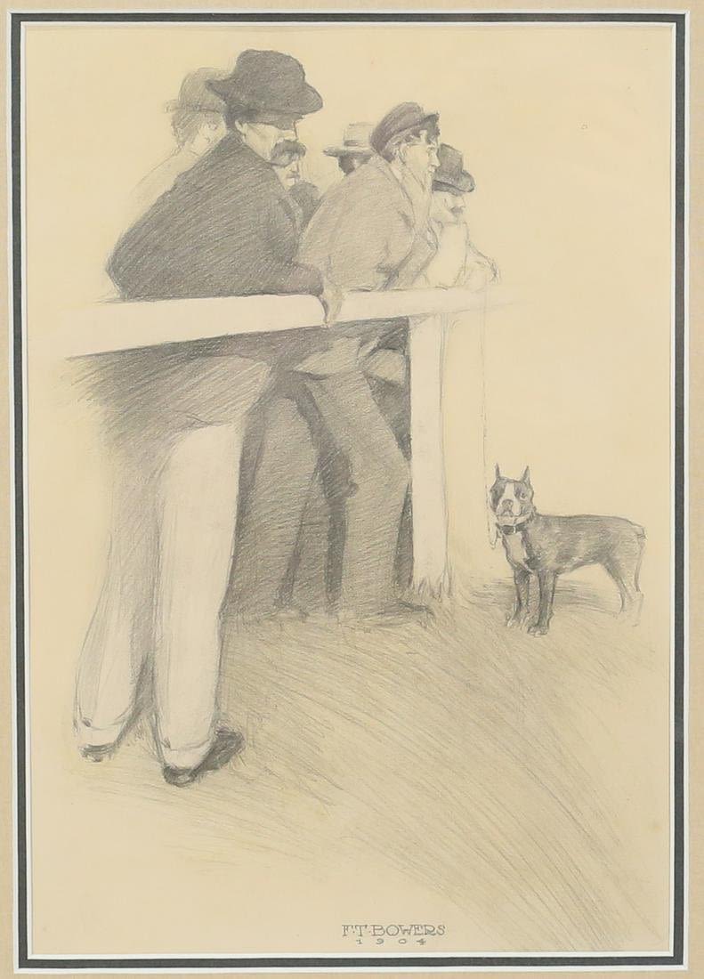 Lot 274: Franck Taylor Bowers Pencil & Watercolor on Paper