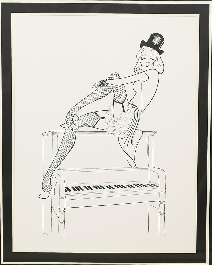 Lot 334: Al Hirschfeld Lithograph Marlene Dietrich