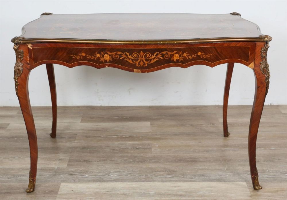 Lot 350: RJ Horner Louis XV Style Bureau Plat