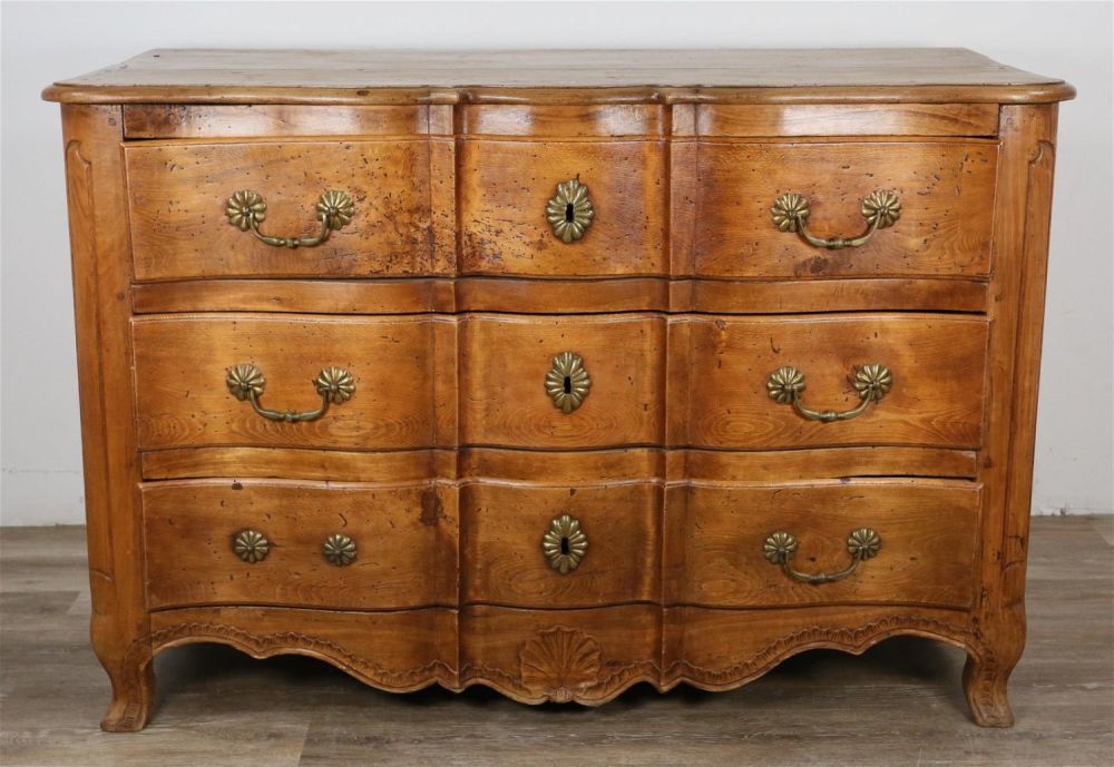 Lot 351: French Provincial Fruitwood Commode