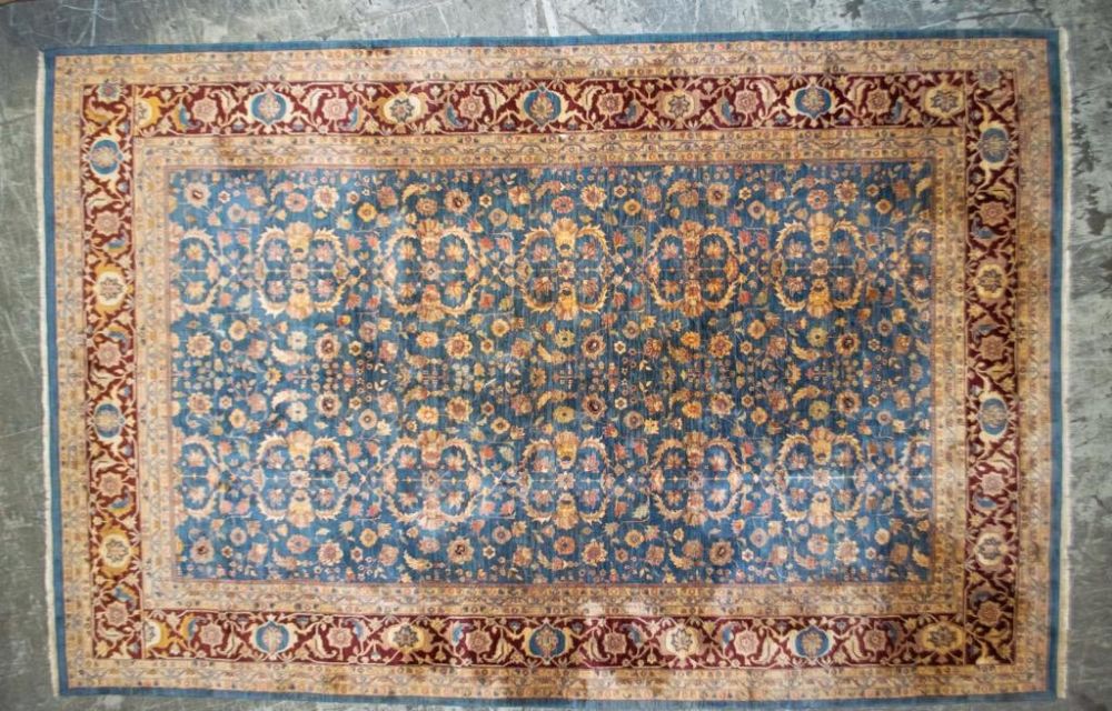Lot 366: Room Size Handmade Indian Rug