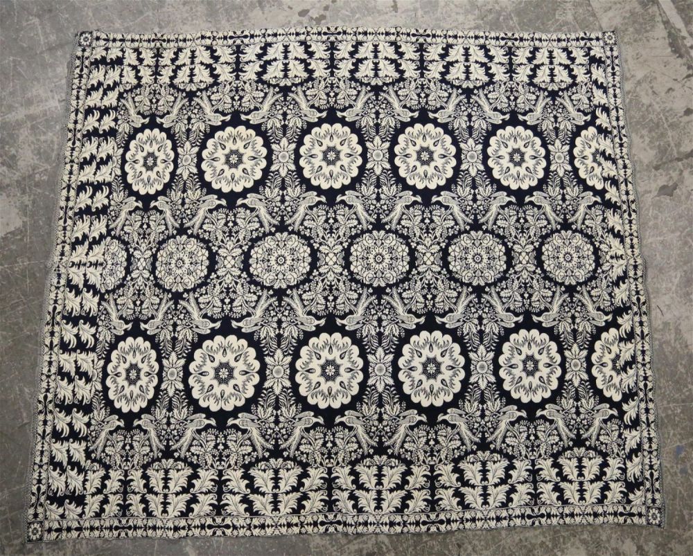 Lot 370: 19th Century Woven Quilt