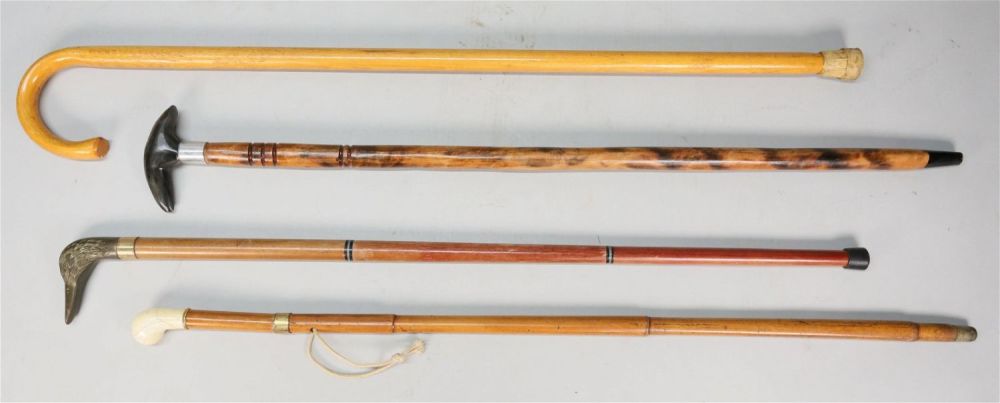 Lot 374: 4 Canes / Walking Sticks