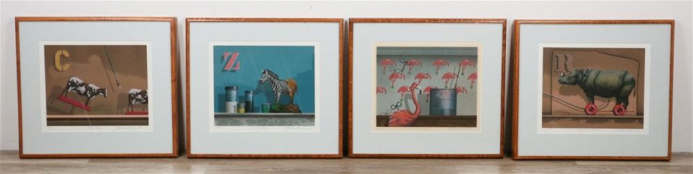 Lot 400: 4 James Carter Artist Proof Lithographs