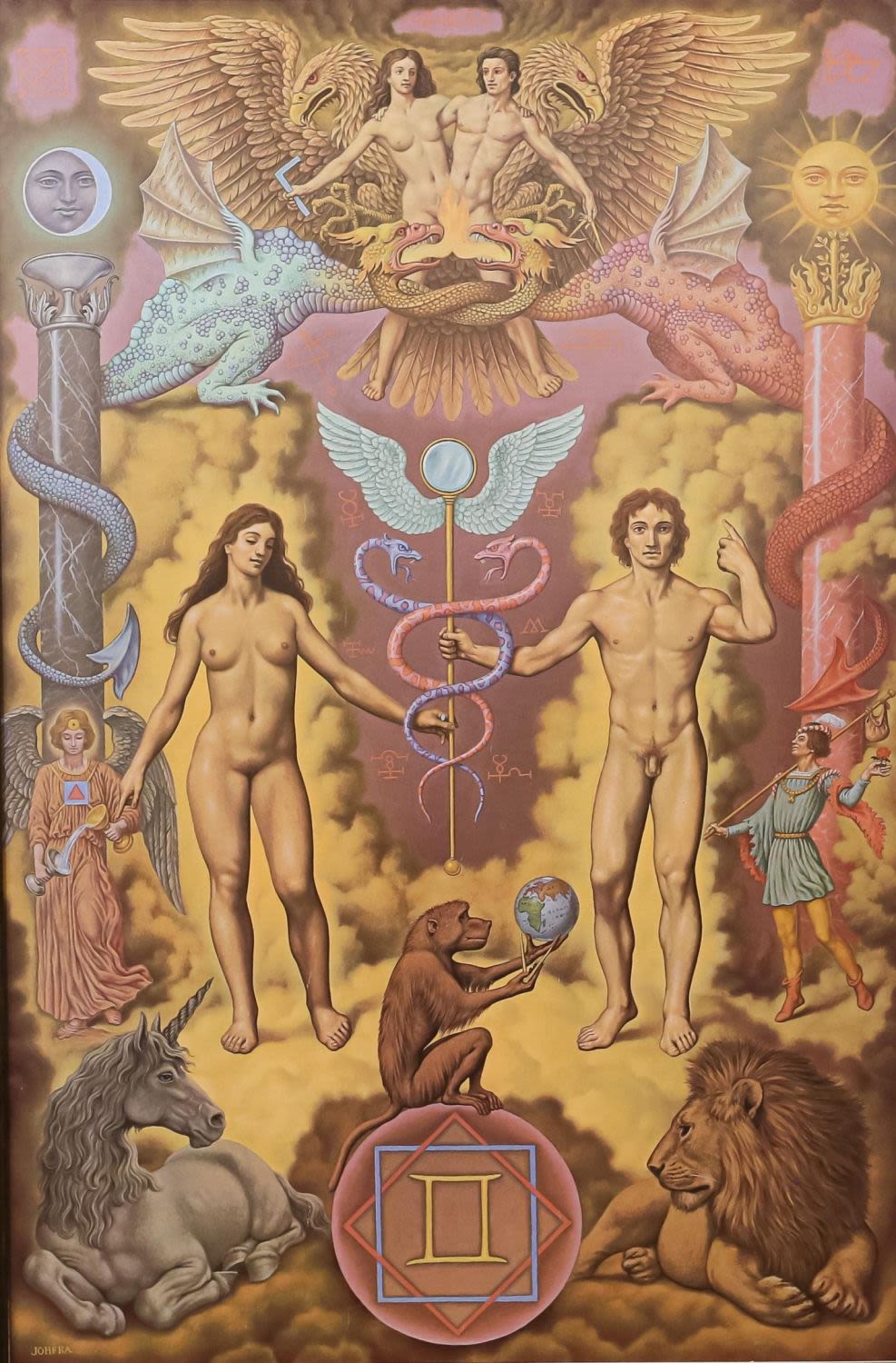Lot 407: Johfra Bosschart Gemini Print