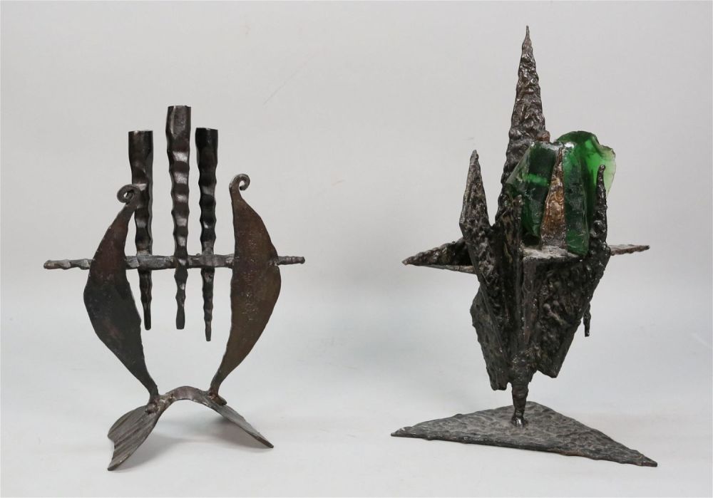 Lot 437: Shlomo Gabbai & David Palumbo Brutalist Sculptures