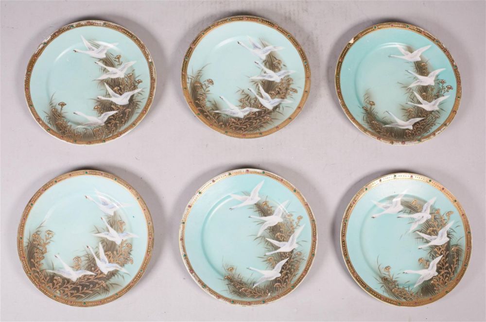 Lot 445: 6 20th Century Japanese Porcelain Plates