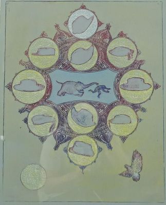 Lot 1 - Max Ernst Lithograph Monkey Chased By An Elephant