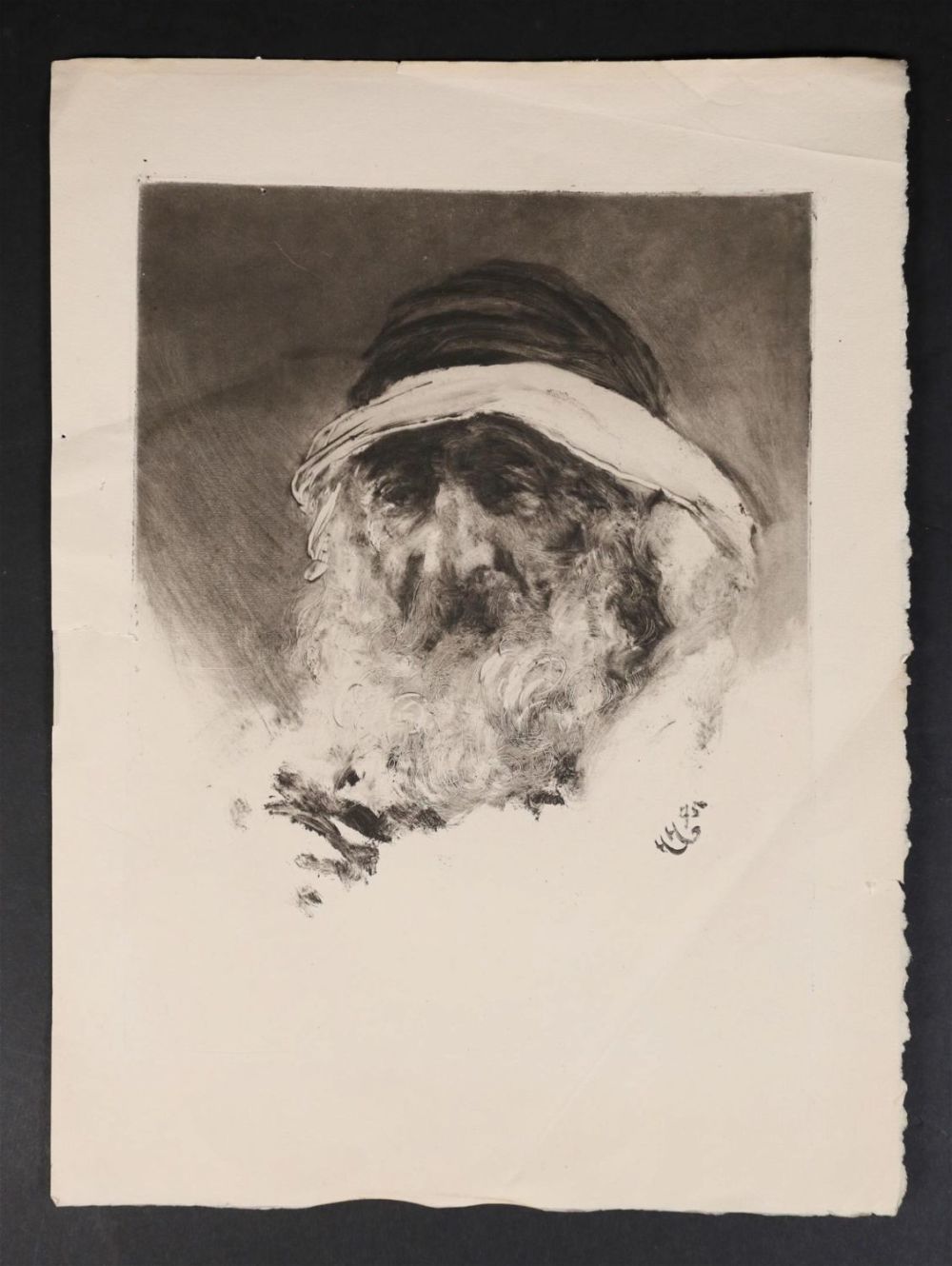 Lot 250: Hubert Von Herkomer Mixed Method Engraving