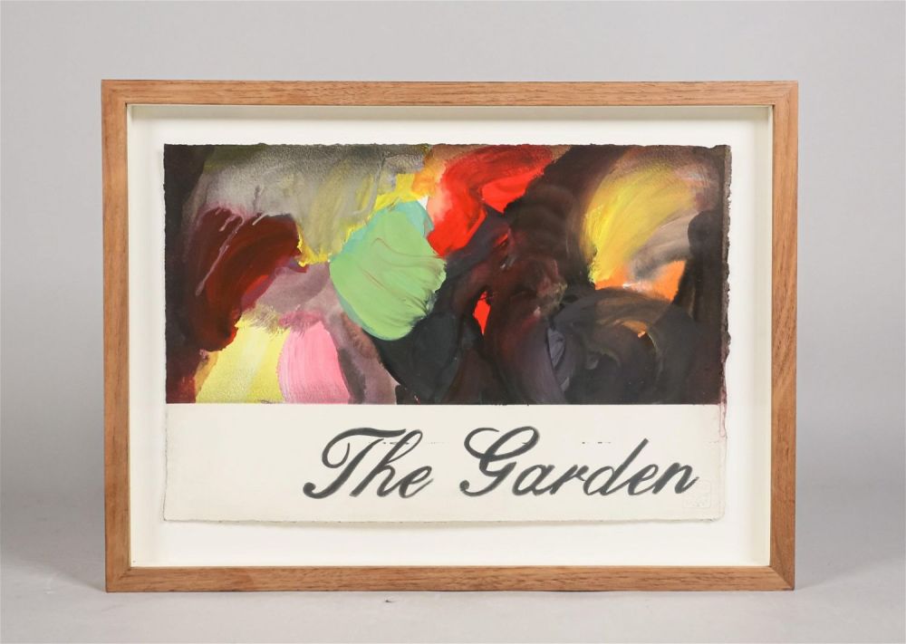 Lot 192: Marcel Van Eeden Watercolor The Garden