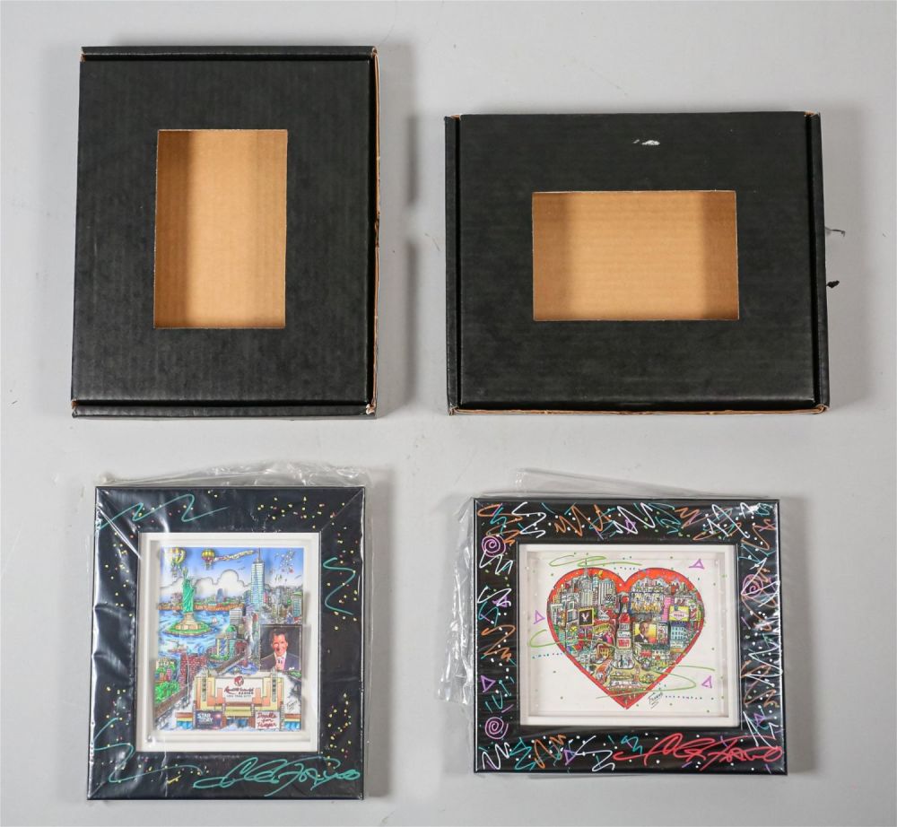 Lot 198: 2 Charles Fazzino 3-D Silkscreen Serigraphs