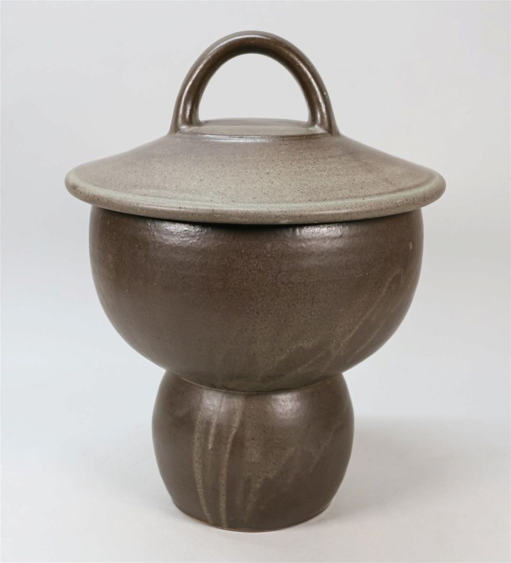 Lot 206: Chris Gustin Covered Pottery Jar