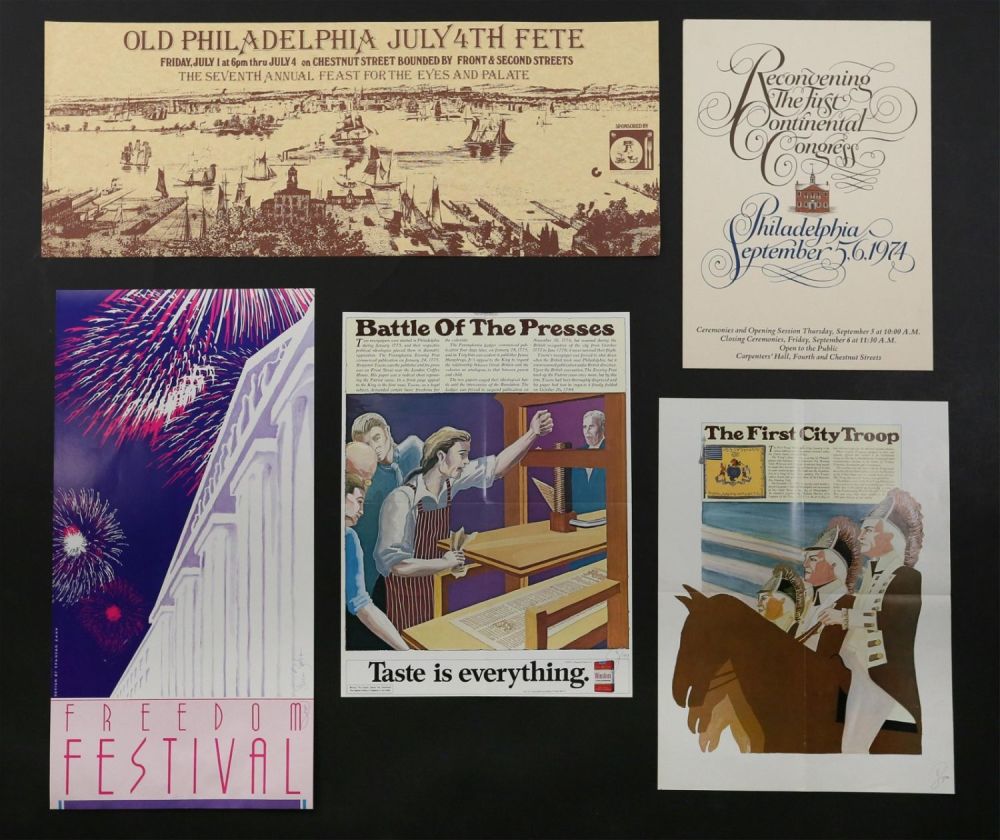 Lot 265: 5 Philadelphia Related Posters by Spencer Zahn