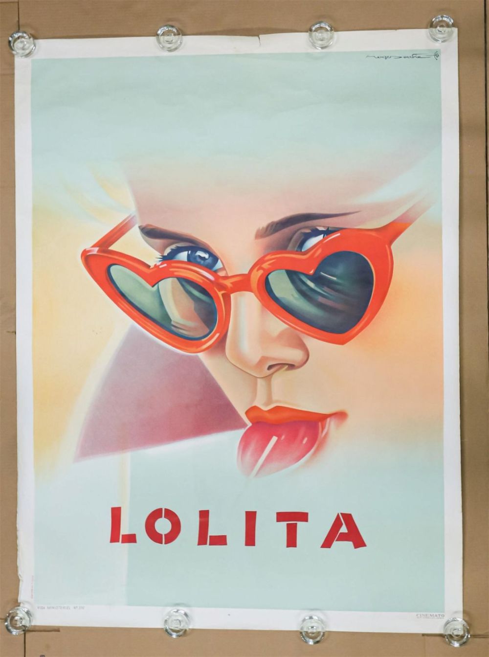 Lot 271: Roger Soubie "Lolita" Film Poster Lithograph