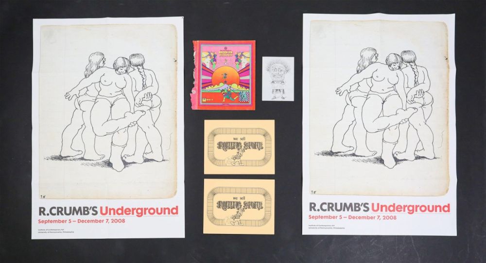 Lot 273: R. Crumb and Peter Max Posters and Ephemera