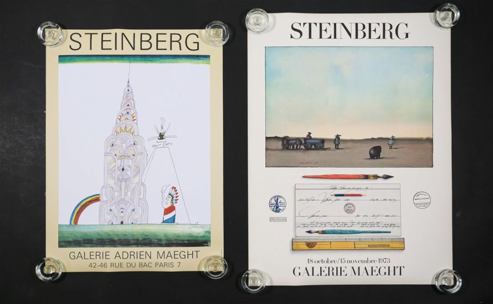 Lot 279: 2 Saul Steinberg Galerie Maeght Posters