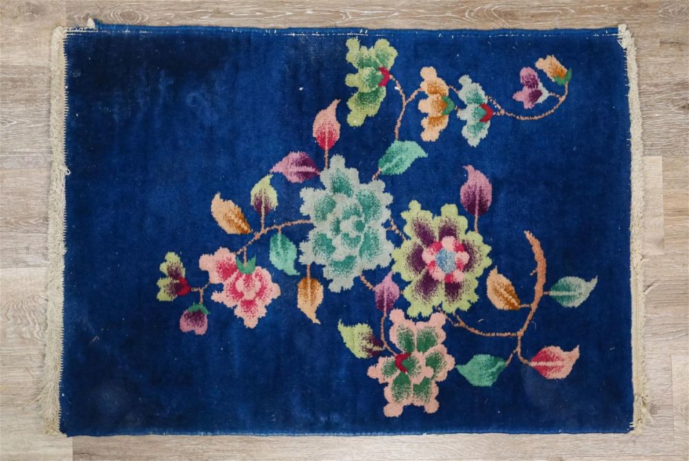 Lot 298: Art Deco Floral Mat