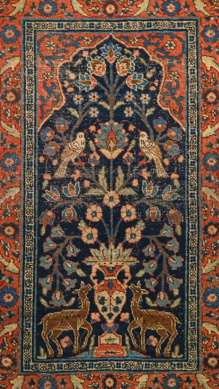 Lot 299: Persian Tree of Life Framed Rug