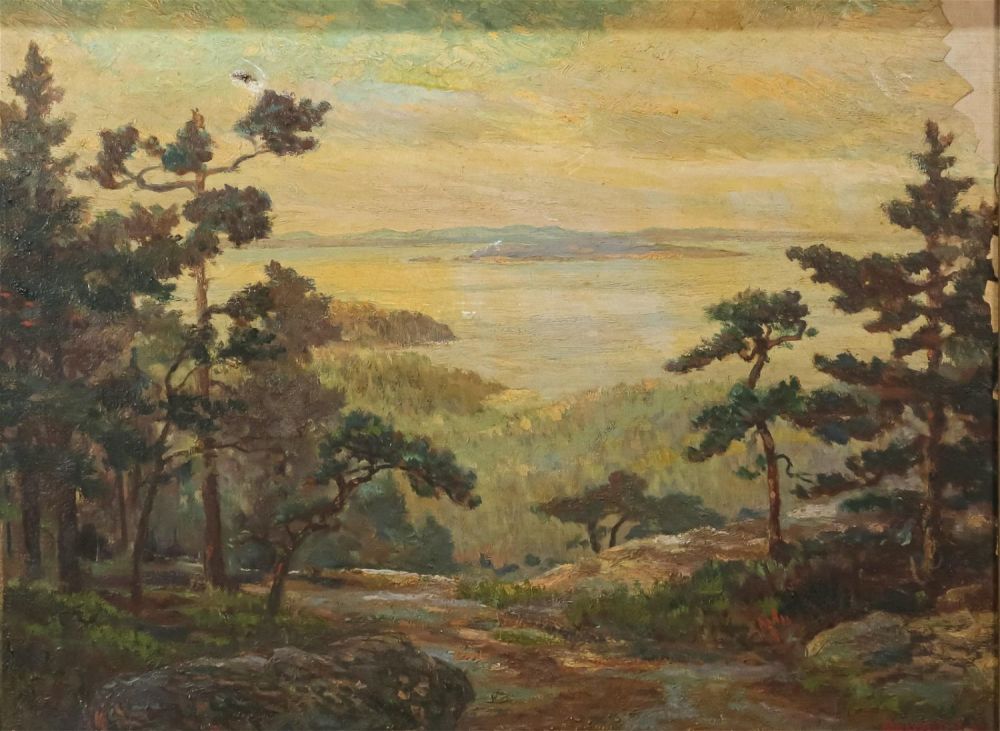 Lot 318: Henry C. Lee Landscape Oil on Canvas
