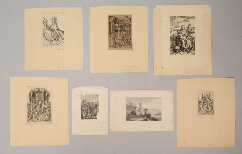 Lot 320: 7 German Old Master Engraving Facsimiles