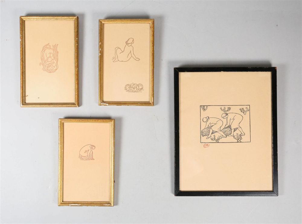 Lot 324: 4 Aristide Maillol Woodcuts