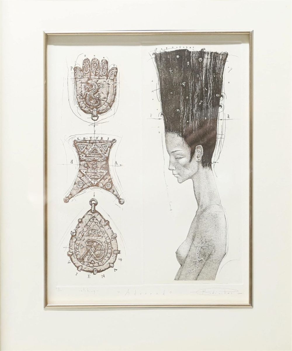 Lot 325: Egidijus Rudinskas Etching Adorned