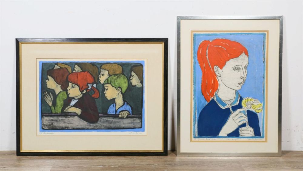 Lot 338: 2 Irving Amen Serigraphs