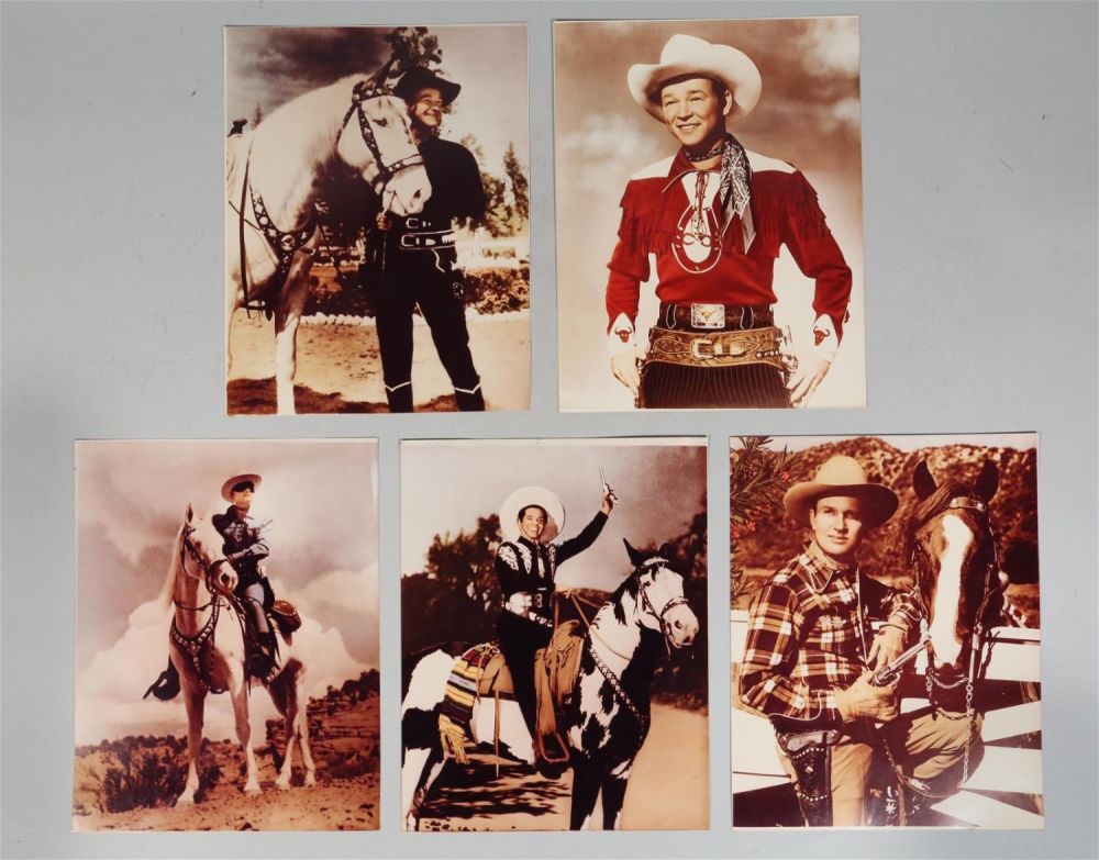 Lot 340: Grouping of 5 Western Actor Promotional Headshots
