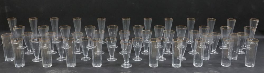 Lot 351: 53 Pieces Signed Carlo Moretti Stemware